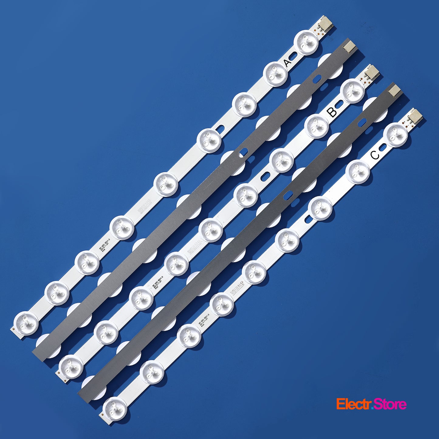 LED Backlight Strip Kits, 40" NDV REV1.0 A/B/C (5 pcs/kit), for TV 39", 40" 39"40" 40" NDV Funai Hyundai JVC LED Backlights ORION PHILIPS Sharp Telefunken Toshiba Electr.Store