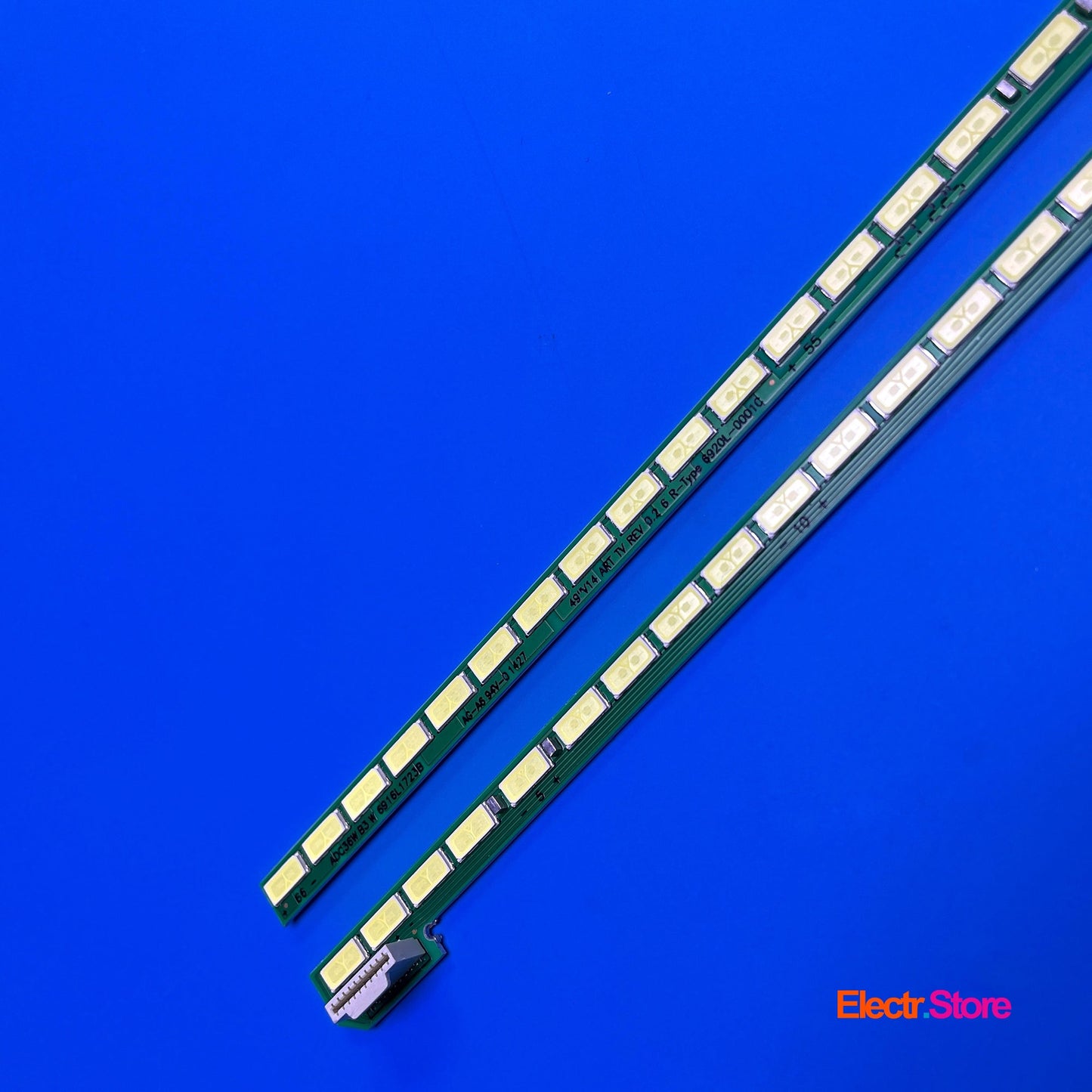 LED backlight Strip Kits, 49" V14 ART TV, 6916L-1722B, 6916L-1723B, 2x66 LED (2 pcs/kit), for TV 49" PHILIPS: 49PUS7809/12, 498D2EG8881QF 8A1B 49" 49" V14 ART 6916L-1722B 6916L-1723B 6916L1722B 6916L1723B 6920L-0001C LED Backlights LG PHILIPS Electr.Store