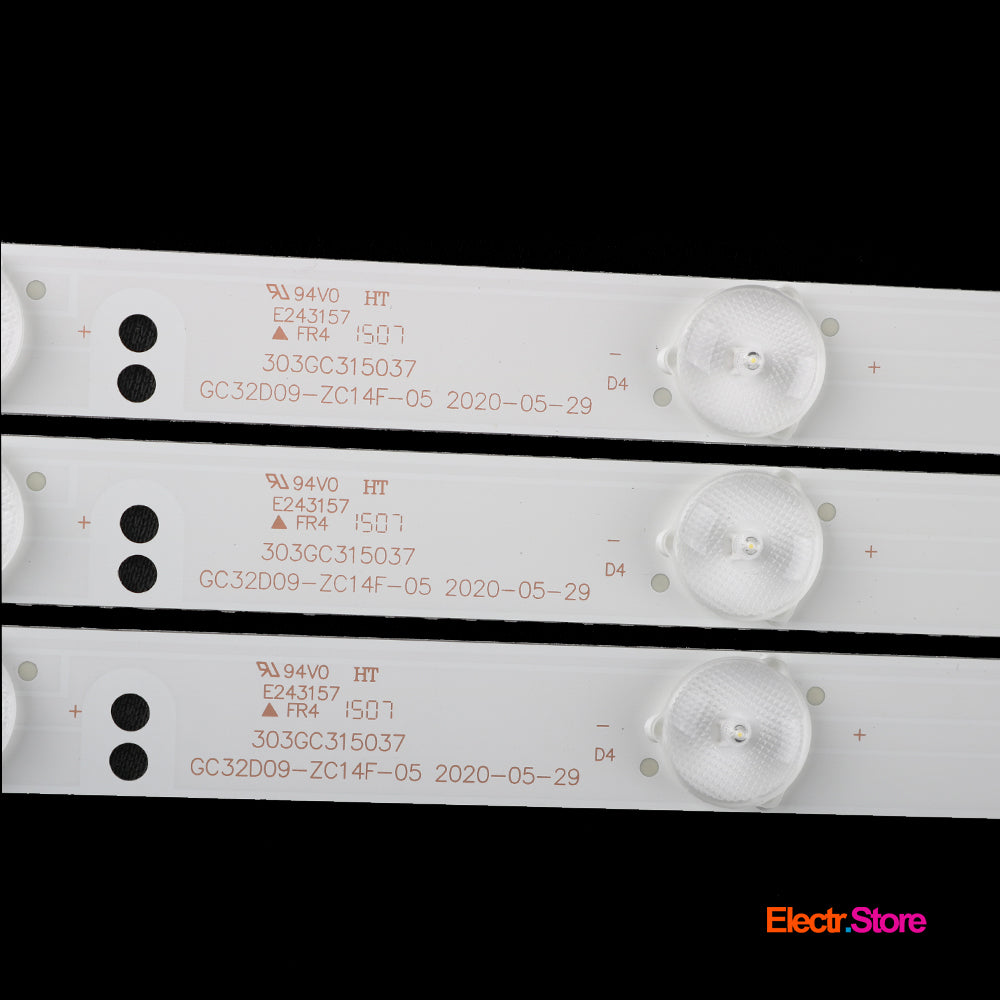 LED Backlight Strip Kits, GC32D09-ZC14F-05, 303GC315037 (3 pcs/kit), for TV 32" 303GC315037 32" GC32D09-ZC14F-05 LED Backlights PHILIPS Electr.Store