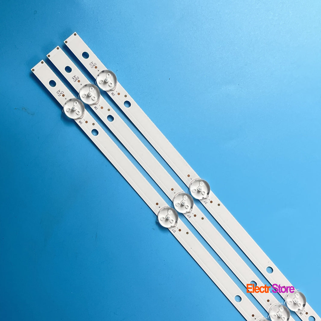 LED Backlight Strip Kits, GC43D08-ZC22AG-13/14/15/17/23, 303GC430041/43/44 (3 pcs/kit), for TV 43" BOE: HV430FHD-NLA, BOEI430WU1_H 303GC430041 43" BOE GC43D08-ZC22AG-14 LED Backlights Samsung Electr.Store