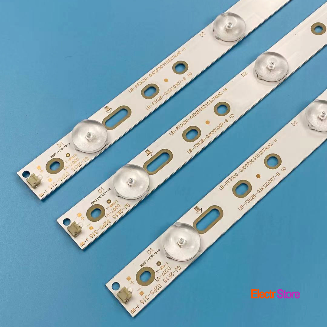 LED Backlight Strip Kits, LB-F3528-GJX320307-B, LB-PF3030-GJD2P5C3153X7ALA2-H, GJ-2K15 D2P5-315 D307-V1 (3 pcs/kit), for TV 32" 32" D2P5-315 D307-V1 GJ-2K15 LB-F3528-GJX320307-B LB-PF3030-GJD2P5C3153X7ALA2-H LED Backlights PHILIPS Electr.Store
