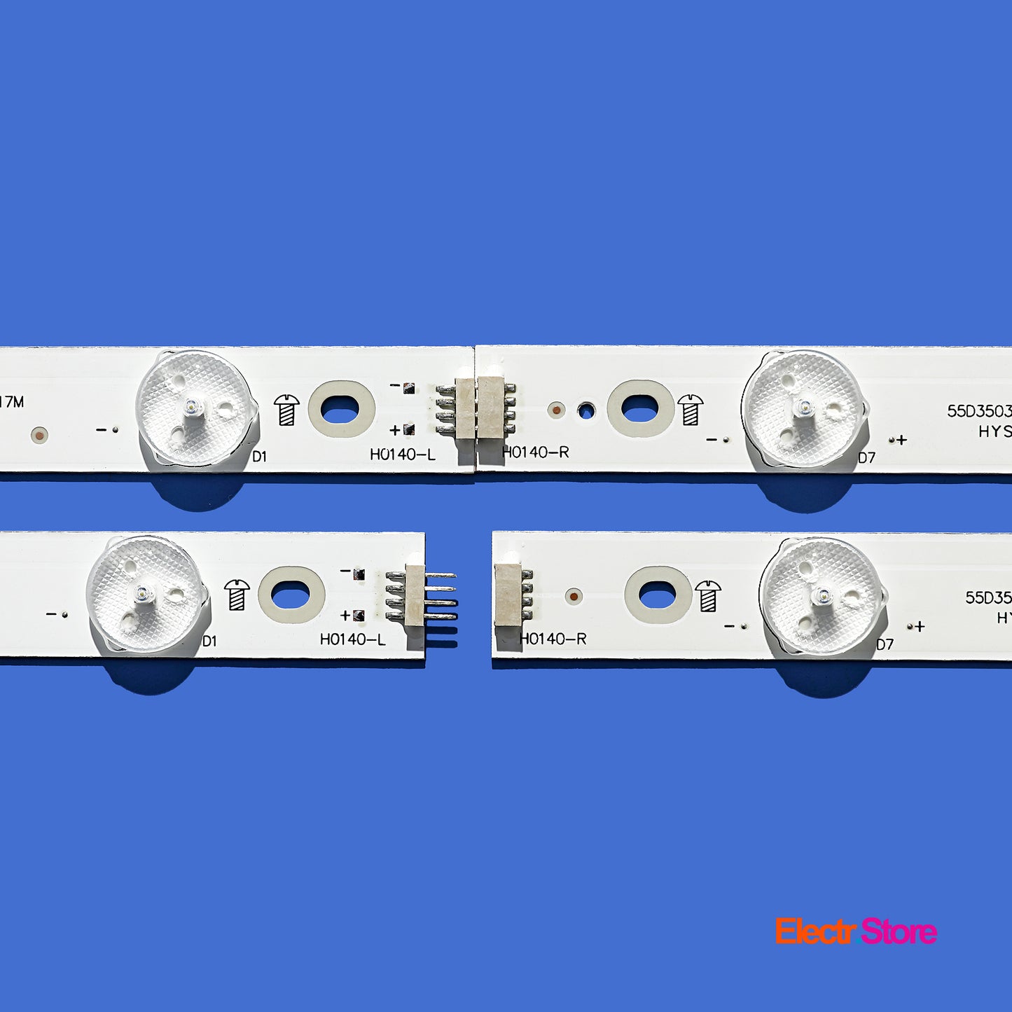 LED backlight Strip Kits, LB55072, LB-PM3030-GJD2P5557X14AGF2-L/R-Y, GJ-2K16-550-D714-V4-L/R (14 pcs/kit), for TV 55" 01N31 01N32 55" GJ-2K16-550-D714-V4 LED Backlights PHILIPS Electr.Store