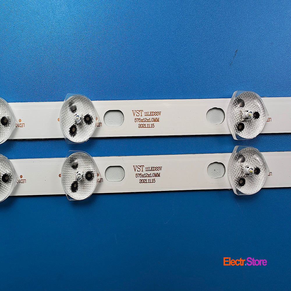 LED Backlight Strip Kits, JL.D320B1235-078CS-C, VST11LED33V (2 pcs/kit), for TV 32" HYUNDAI: HY32H4000 32" Finlux Funai Hitachi Hyundai JL.D320B1235-078CS-C JVC LED Backlights Medion ORION PHILIPS Sharp Telefunken Toshiba VST11LED33V Electr.Store