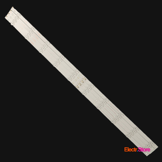 LED backlight Strip Kits SVJ430A07, GD43D2000, LB-C430F14-E1-L-G1-SE3 (4 pcs/kit), for TV 43", 43" Hitachi LB-C430F14-E1-L-G1-SE3 LED Backlights No Brand SANYO Electr.Store