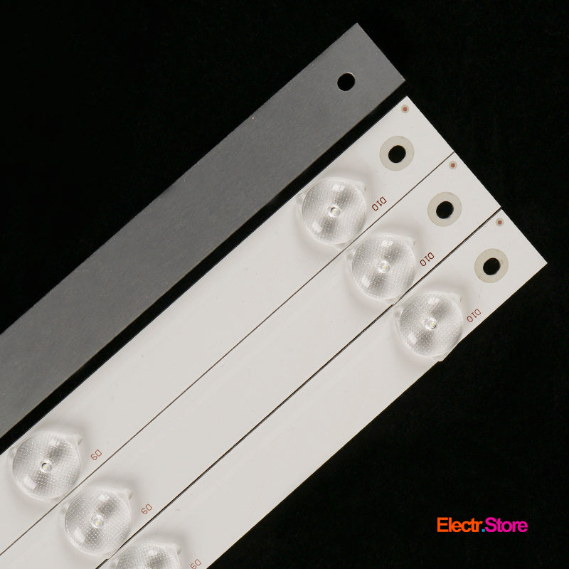 LED backlight Strip Kits SVJ430A07, GD43D2000, LB-C430F14-E1-L-G1-SE3 (4 pcs/kit), for TV 43", 43" Hitachi LB-C430F14-E1-L-G1-SE3 LED Backlights No Brand SANYO Electr.Store