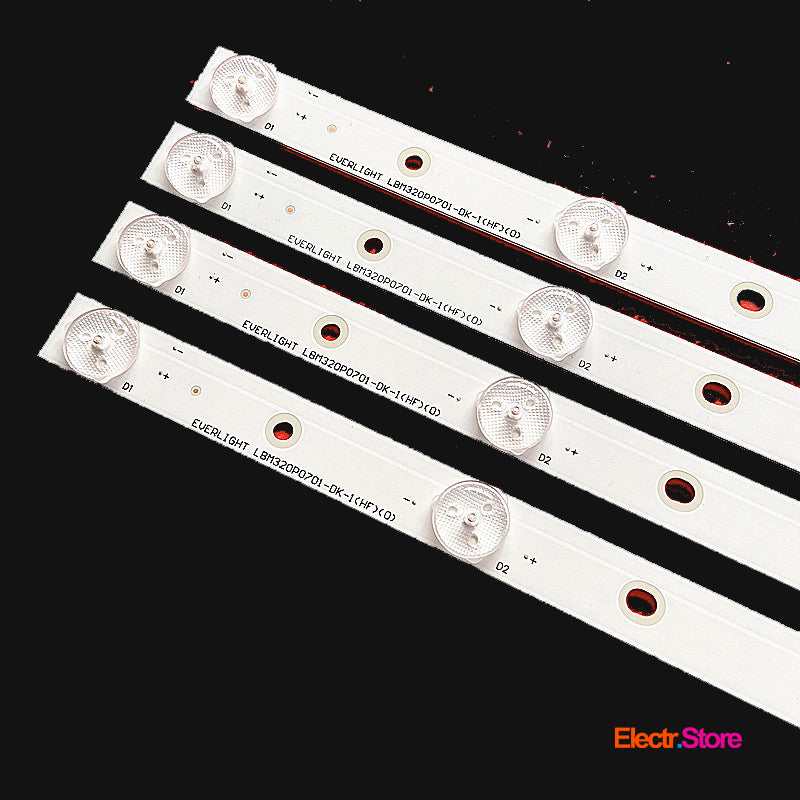 LED backlight Strip Kits, LBM320P0701-DK-1, 7LED, 3V, 585MM (4 pcs/kit), for TV 32" 32" LBM320P0701-DK-1 LED Backlights PHILIPS Sharp Electr.Store