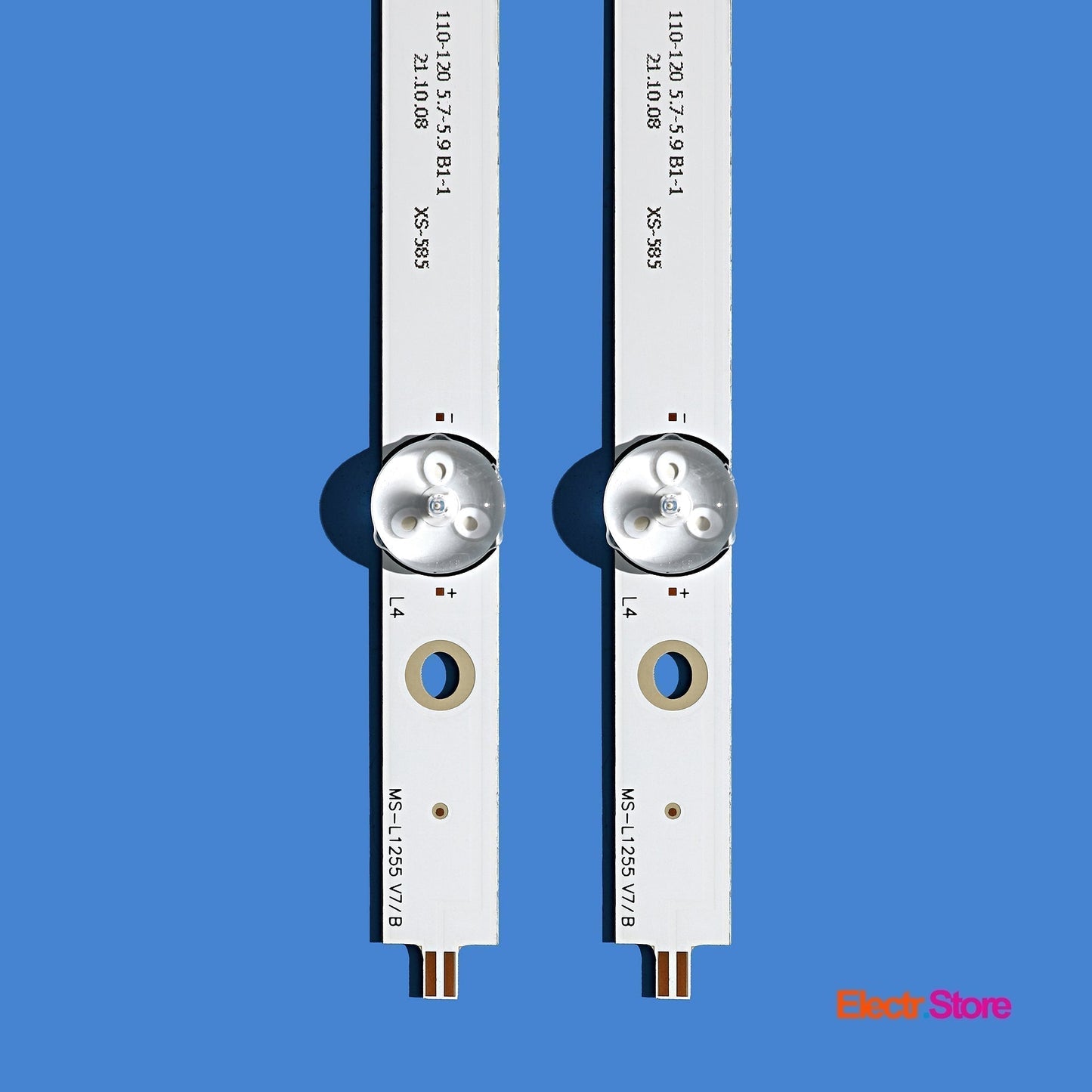 LED Backlight Strip Kits, MS-L1255 V7, HL-00500A30-0901S-04, CX50D09-ZC22AG-03 (8 pcs/kit), for TV 50" Selecline: 894527/50S1 50" BBK Centek Dexp Edison FOX Holleberg KIANO LED Backlights MS-L1255 RCA Selecline Skymaster Star-Light TD Systems TELE System Electr.Store