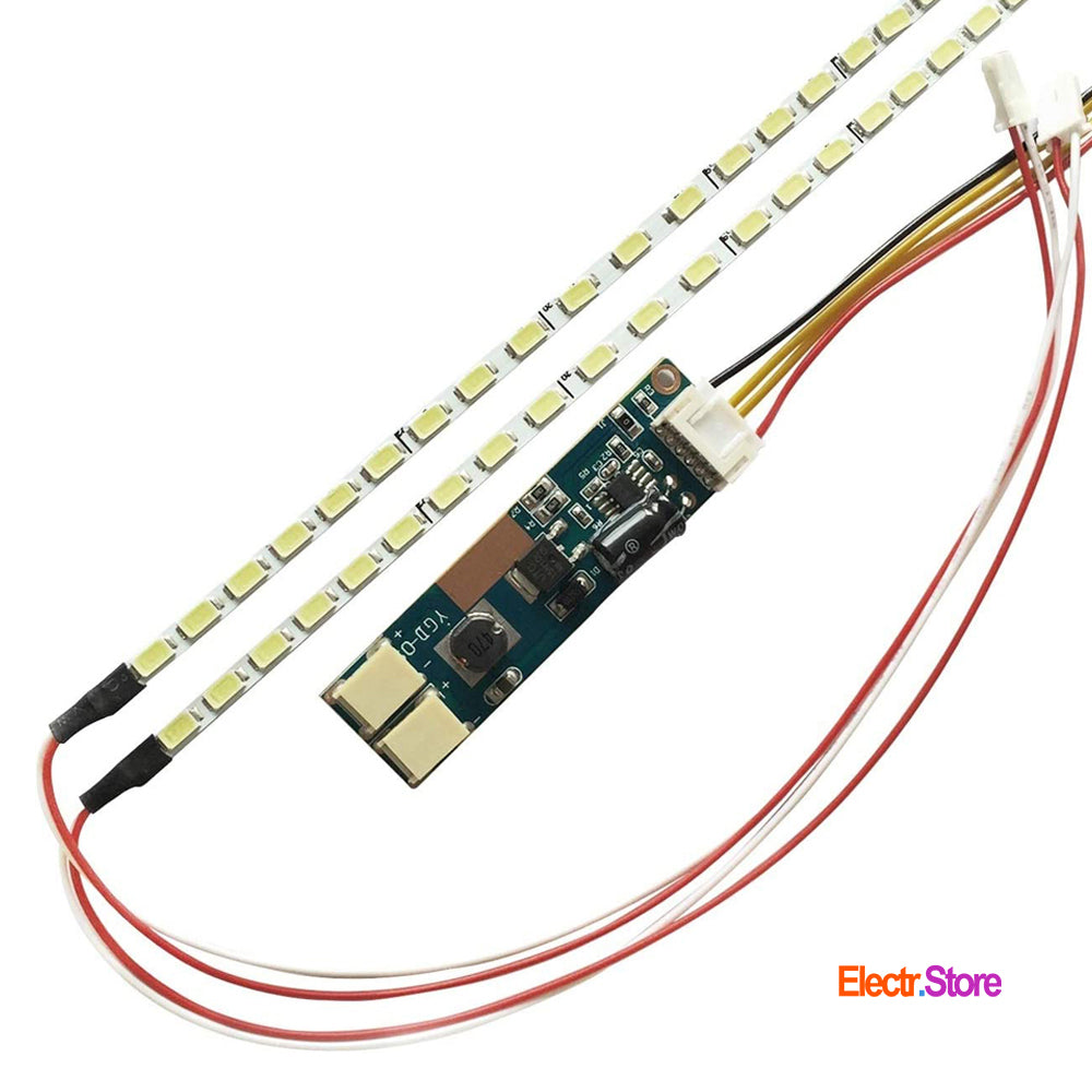 Universal LED Backlight Strip Kits, (LCD screen upgrade to LED Monitor Module), ((2*535*3mm+1*Module)/kit), for TV 15"-24" 15"-24" LED Backlights Universal Electr.Store