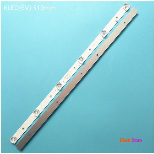 LED Backlight Strip Kits, CC02320D510V06 32E20 2x6 6S1P 1910 0D20, CC02320D510V09 32E20 2x6 6S1P 1410 0D20, MS-L2027 (2 pcs/kit), for TV 32" LEVEL: HD8332 32" CC02320D510V06 32e20 2x6 6s1p 1910 0d20 Dexp LED Backlights LEVEL Matrix Panda UNITED Electr.Store