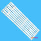 LED Backlight Strip Kits, 4708-K43WDC-A3113N11, K430WDC1_A1 SVK430AK1 (8 pcs/kit), for TV 43" AOC: LE43M3560, LE43M3570, LE43M3579 43" 4708-K43WDC-A3113N11 AOC K430WDC1_A1 LED Backlights PHILIPS Electr.Store