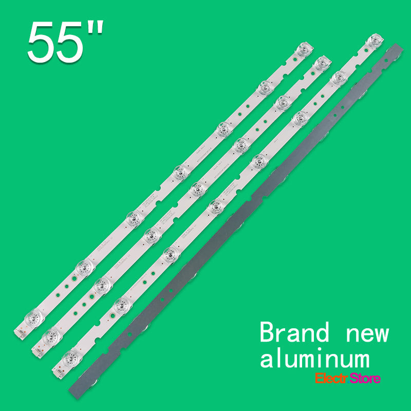 LED Backlight Strip Kits, 55HR330M08A2 V2, 55HR330M07B2 V2, 4C-LB5508-HR03J, 4C-LB5507-HR03J (4 pcs/kit), for TV 55" Panel: LVU550NDEL 4C-LB5507-HR03J 4C-LB5508-HR03J 55" 55HR330M07B2 V2 55HR330M08A2 V2 LED Backlights Multi Others TCL THOMSON Electr.Store