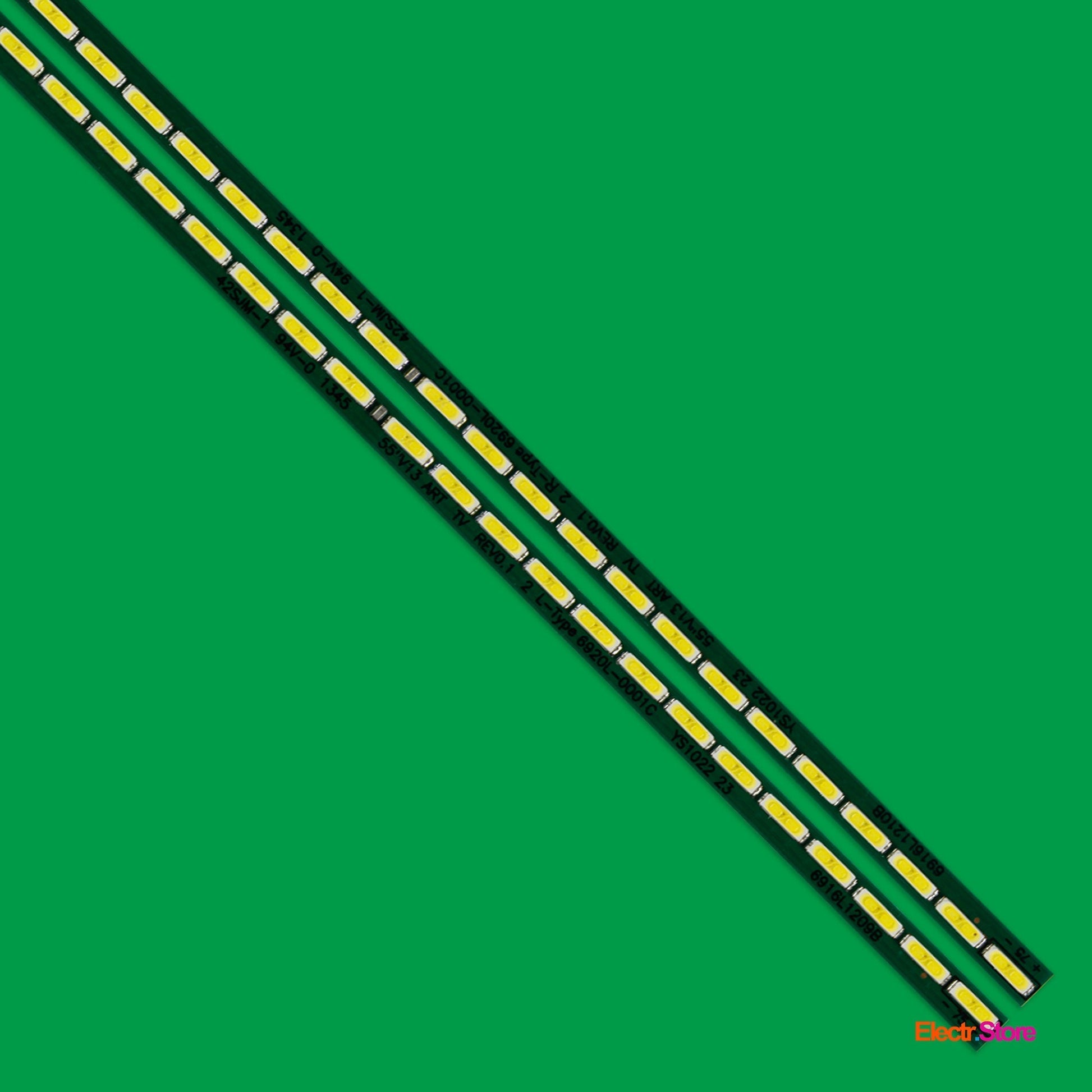 LED Backlight Strip Kits, 55" V13 ART TV, 6916L-1209B, 6916L-1210B, 2X75LED (2 pcs/kit), for TV 55" PHILIPS: 55PFL7008K/12 55" 55" V13 ART 6916L1209B 6916L1210B LED Backlights LG Multi PANASONIC PHILIPS Electr.Store