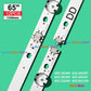 LED backlight kits, AGF78818401, 65UJ63_UHD, RH INNOTEK 17Y 65INCH (12 pcs/kit), for TV 65", LG: 65UJ630V-ZA, 65UJ634V, 65UJ6309, 65UJ6307 65" 65UJ63_UHD INNOTEK 17Y 65INCH LED Backlights LG Electr.Store
