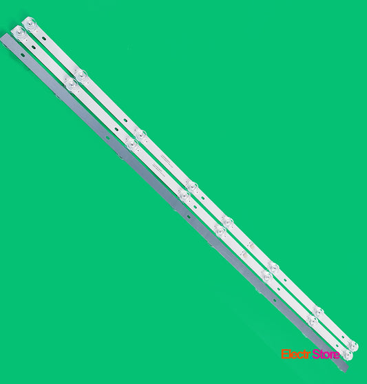 LED Backlight Strip Kits, CC02430D738V08, CC02430D738V04, 43E20_3X8_8S1P_1410_OD20 (3 pcs/kit), for TV 43" 43" 43E20_3X8_8S1P_1410_OD20 CC02430D738V04 Dexp Konka LED Backlights No Brand Skyline Electr.Store