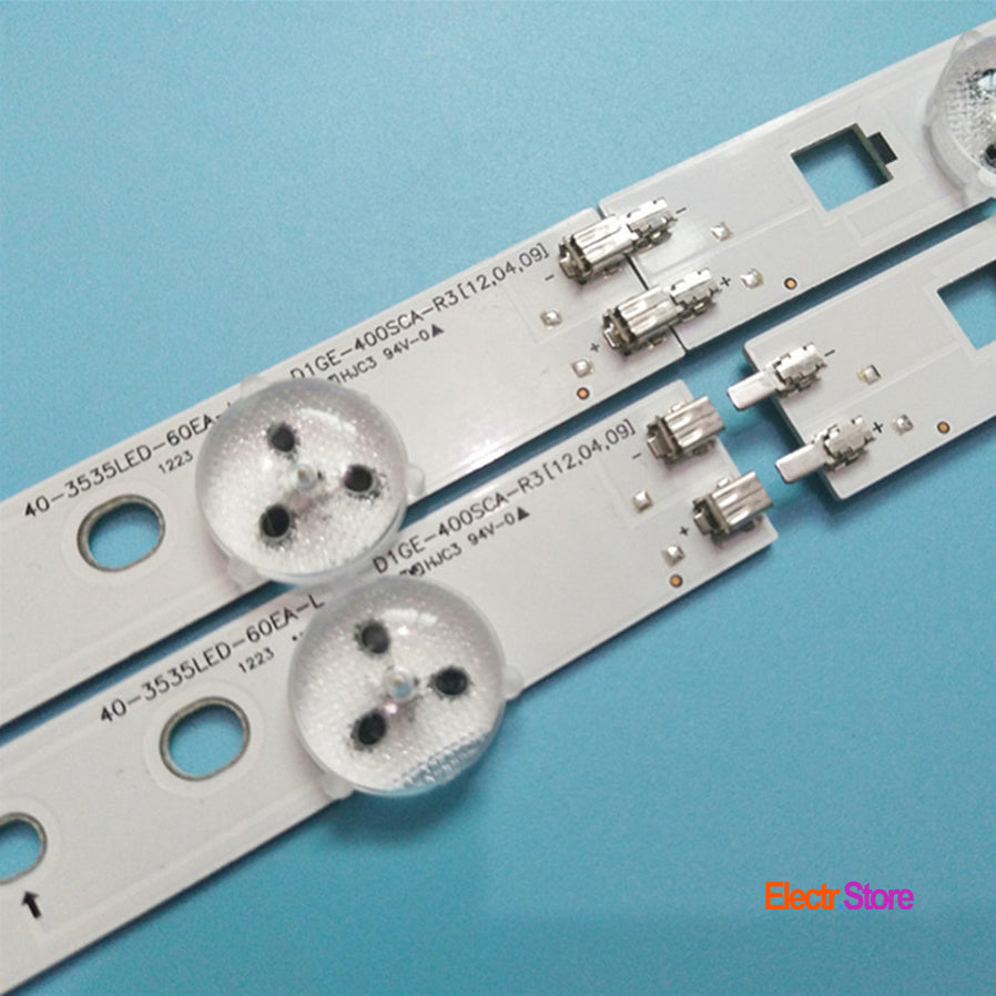 LED Backlight Strip Kits, 2012SVS40, D1GE-400SCA-R3/D1GE-400SCB-R3, BN96-24089A/BN96-24090A (10 pcs/kit), for TV 40" LTJ400HM08-V, LTJ400HV11-V, LTJ400HM08-L, CY-DE400BGSV1V 40" D1GE-400SCA-R3 D1GE-400SCB-R3 LED Backlights Samsung Electr.Store