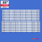 LED backlight Strip Kits, LB55072, LB-PM3030-GJD2P5557X14AGF2-L/R-Y, GJ-2K16-550-D714-V4-L/R (14 pcs/kit), for TV 55" PANEL: TPT550J1-QUBN0.K, TPT550U2 01N31 01N32 55" GJ-2K16-550-D714-V4 LED Backlights PHILIPS Electr.Store