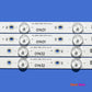 LED backlight Strip Kits, LB55072, LB-PM3030-GJD2P5557X14AGF2-L/R-Y, GJ-2K16-550-D714-V4-L/R (14 pcs/kit), for TV 55" 01N31 01N32 55" GJ-2K16-550-D714-V4 LED Backlights PHILIPS Electr.Store