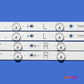 LED backlight Strip Kits, LB55072, LB-PM3030-GJD2P5557X14AGF2-L/R-Y, GJ-2K16-550-D714-V4-L/R (14 pcs/kit), for TV 55" 01N31 01N32 55" GJ-2K16-550-D714-V4 LED Backlights PHILIPS Electr.Store