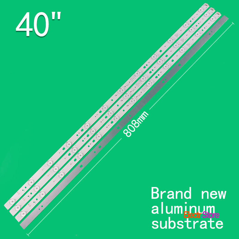 LED Backlight Strip Kits, LED40D12-02/03(A), 30340012205 (4 pcs/kit), for TV 40" 30340012205 40" Haier Kruger&Matz LED Backlights LED40D12-02/03(A) TCL Electr.Store
