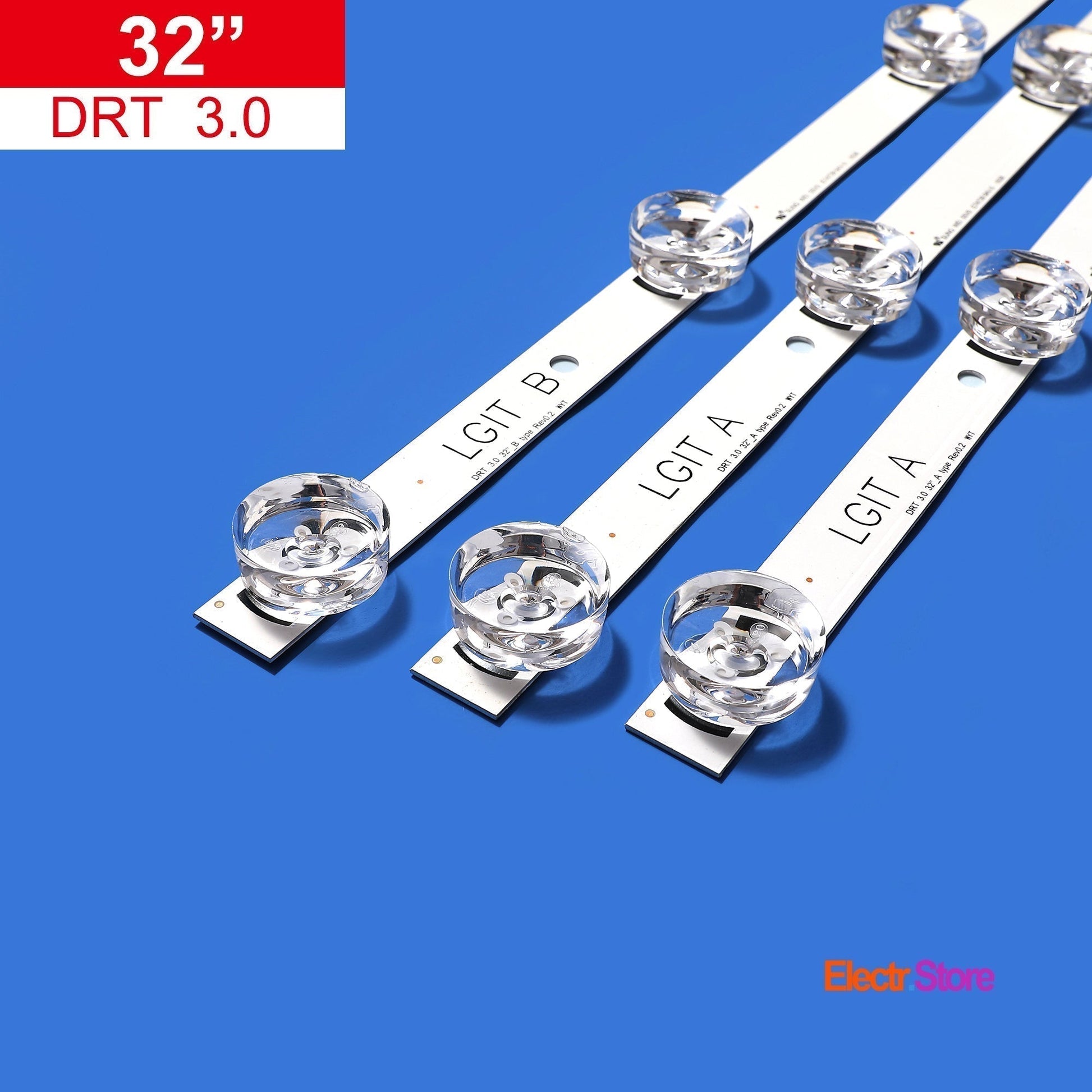 LED Backlight Strip Kits, Innotek DRT 3.0 32"_A/B-Type, AGF78399801, 6916L-1974A/6916L-1975A (3 pcs/kit), for TV 32" LG: 32LB563B, 32LB5820, 32LF560T, 32LF565B 32" DRT 3.0 DRT 3.0 32" LED Backlights LG Electr.Store