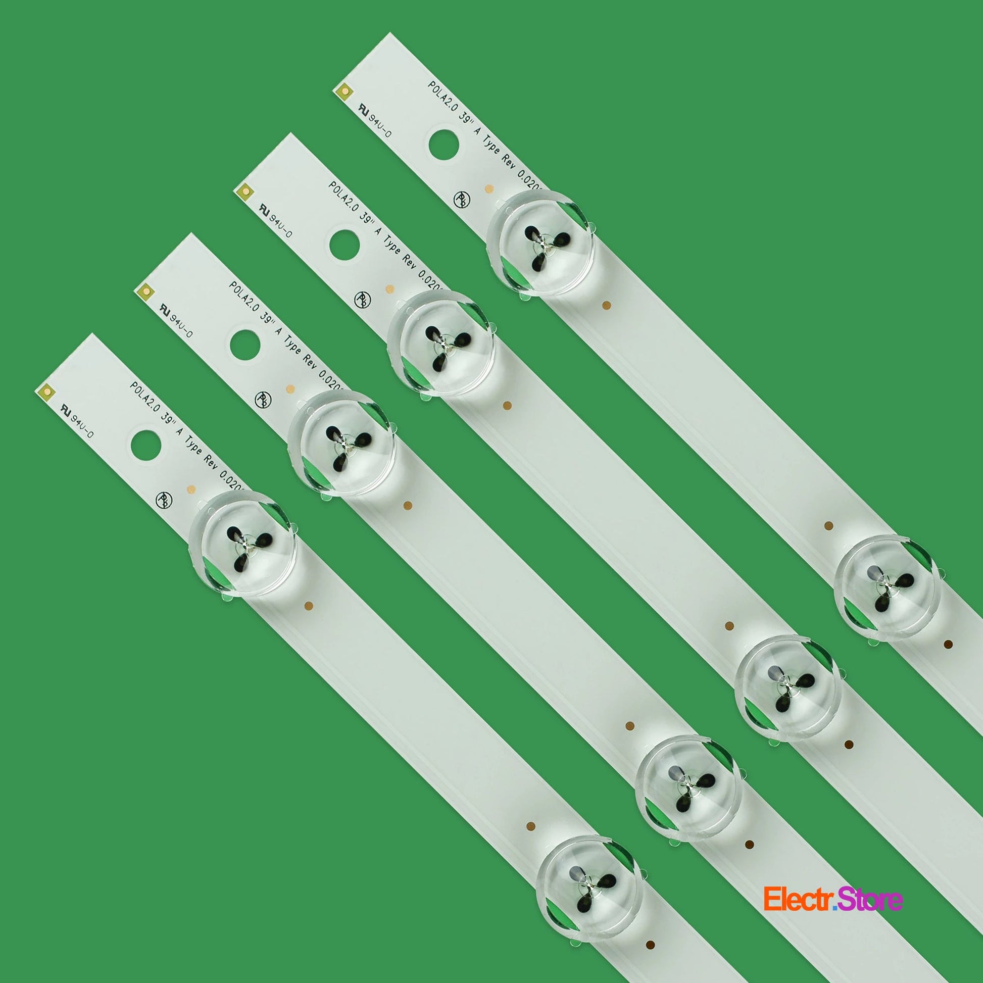 LED Backlight Strip Kits, POLA2.0 39"_A/B-Type (8 pcs/kit), for TV 39" PANEL: HC390DUN-VCFP1-21XX, HC390DUN-VCFP1-11XX, T390HVJ01.0 39" LED Backlights LG POLA2.0 39" Electr.Store