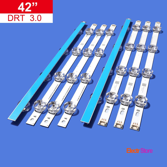 LED Backlight Strip Kits, LG Innotek DRT 3.0 42"_A/B-Type Rev0.1 , AGF78402101, 6916L-1956A/6916L-1957A (8 pcs/kit), for TV 42" PANE: LC420DUEFGA6, LC420DUEMGA2, LC420DUEMGA3, LC420DUEMGA4 42" DRT 3.0 DRT 3.0 42" LED Backlights LG Electr.Store