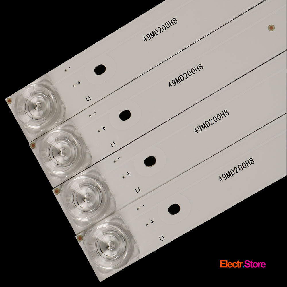 LED Backlight Strip Kits, MS-L2006 V1, 49MD2008H8, 49D2006V2W4C1B40919M-HJ-AF, CC02500D410V07, 8X49LED (8 pcs/kit), for TV 50" Philips: 50M2PLUS 49D2006V2W4C1B40919M-HJ-AF 49MD2008H8 50" AMCV Amoi Baird Dexp LED Backlights LG MS-L2006 V1 No Brand PHILIPS Starwind Electr.Store