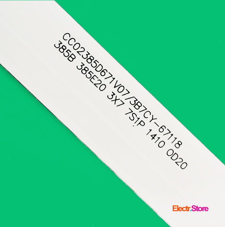 LED Backlight Strip Kits, CC02385D671V10, CC02385D671V07, MS-L2025 V2 (3 pcs/kit), for TV 39" YUNO: ULM-39TC120 385B_385E20_3X7_7S1P 39" CC02385D671V07 Hi LED Backlights Mingcai Yuno Electr.Store