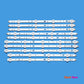 LED Backlight Strip Kits, SVS400A73, SVS400A79, 4/4/5/4LED (10 pcs/ki), for TV 40" Philips: 40PFL3208T 40" LED Backlights Multi PHILIPS Samsung SVS400A79 Toshiba Electr.Store