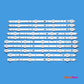 LED Backlight Strip Kits, SVS400A73, SVS400A79, 4/4/5/4LED (10 pcs/ki), for TV 40" Toshiba: 40D1333B, 40L1333B 40" LED Backlights Multi PHILIPS Samsung SVS400A79 Toshiba Electr.Store
