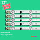 LED Backlight Strip Kits, 2013SVS32F, 2013SVS32H, BN96-28489A, BN96-25300A, BN96-25299A, D2GE-320SC0-R3 (5 pcs/kit), for TV 32" SAMSUNG: UE32F5070, UE32F6270, UE32F4570, UE32F5370 32" D2GE-320SC0-R3 LED Backlights Samsung Electr.Store