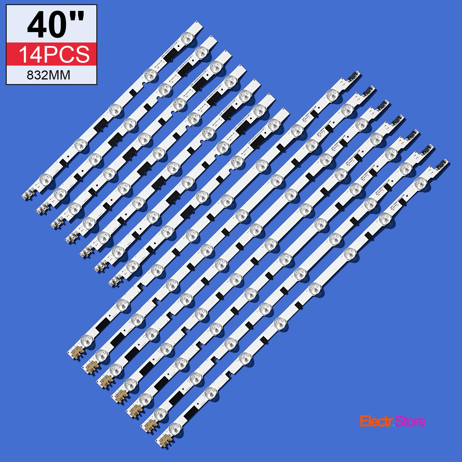 LED Backlight Strip Kits, 2013SVS40F, D2GE-400SCA-R3/D2GE-400SCB-R3, BN96-25304A/BN96-25305A (14 pc/kit), for TV 40" 40" D2GE-400SCA-R3 D2GE-400SCB-R3 LED Backlights Samsung Electr.Store