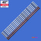 LED Backlight Strip Kits, 2013SVS40F, D2GE-400SCA-R3/D2GE-400SCB-R3, BN96-25304A/BN96-25305A (14 pc/kit), for TV 40" 40" D2GE-400SCA-R3 D2GE-400SCB-R3 LED Backlights Samsung Electr.Store