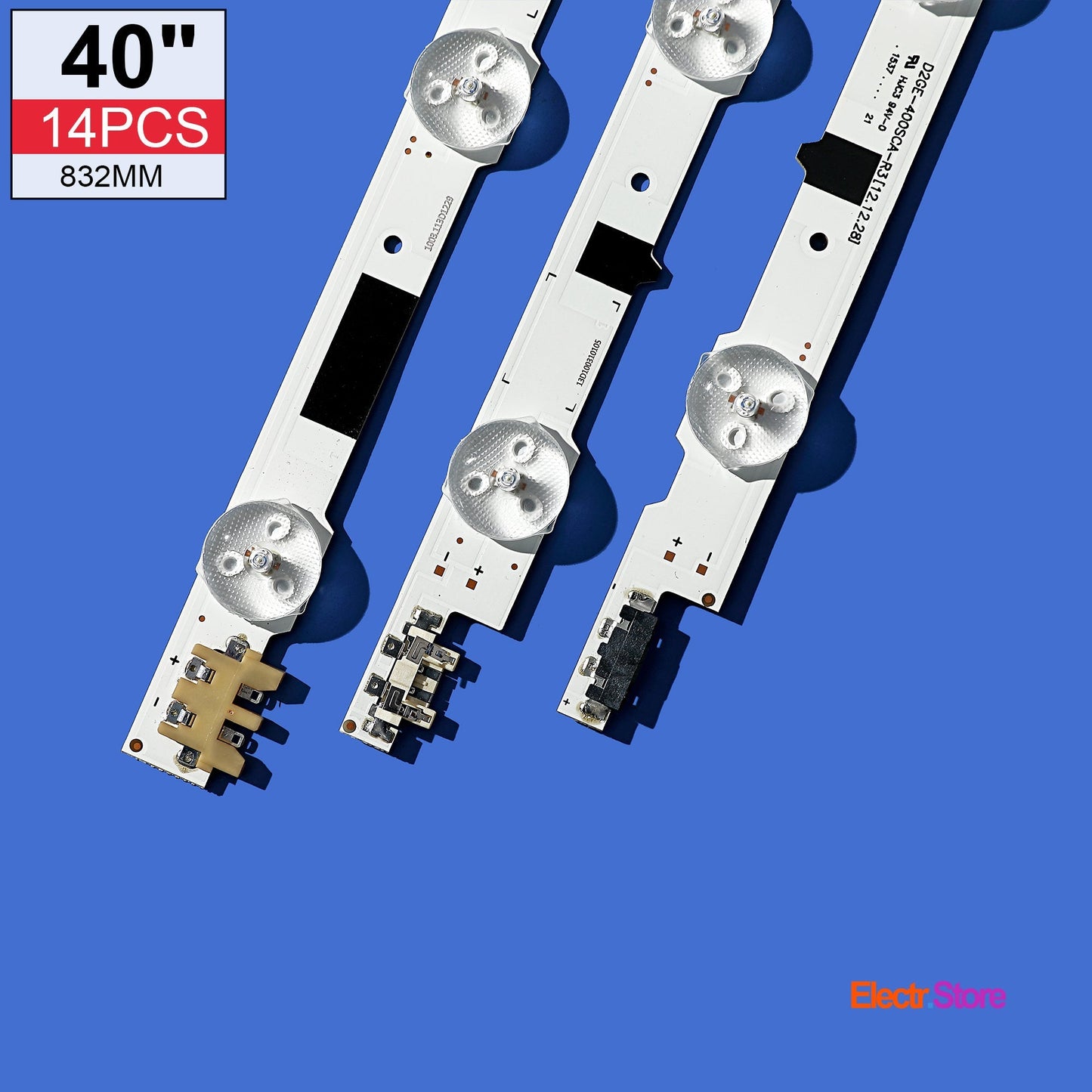 LED Backlight Strip Kits, 2013SVS40F, D2GE-400SCA-R3/D2GE-400SCB-R3, BN96-25304A/BN96-25305A (14 pc/kit), for TV 40" SAMSUNG: HG40NB677FFXZA, HG40NB678FFXZA, HG40NB690QFXZA, UN40F5000AFXZA 40" D2GE-400SCA-R3 D2GE-400SCB-R3 LED Backlights Samsung Electr.Store
