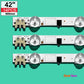 LED Backlight Strip Kits, D2GE-420SCA-R3/D2GE-420SCB-R3,2013SVS42F_L_9/R_5_Rev1.8 130103, BN96-25306A/BN96-25307A (14 pcs/kit), for TV 42" SAMSUNG: UE42F5700, UE42F5030 2013SVS42F 42" LED Backlights Samsung Electr.Store