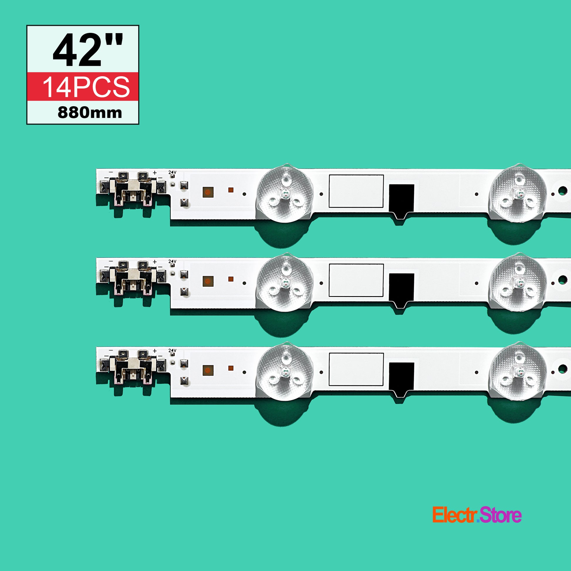LED Backlight Strip Kits, D2GE-420SCA-R3/D2GE-420SCB-R3,2013SVS42F_L_9/R_5_Rev1.8 130103, BN96-25306A/BN96-25307A (14 pcs/kit), for TV 42" 2013SVS42F 42" LED Backlights Samsung Electr.Store