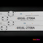 LED Backlight Strip Kits, UHD V16.5 LEFT/RIGHT, 6916L-2705A-2706A-2707A-2708A, AGF79047201, AGF79047401 (8 pcs/kit), for TV 49" LG: 49LJ58300W, 49UH603V, 49UH620V, 49LW340C 49" 6916L-2705A 6916L-2706A 6916L-2707A 6916L-2708A LED Backlights LG UHD V16.5 Electr.Store